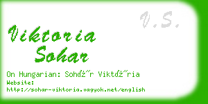 viktoria sohar business card